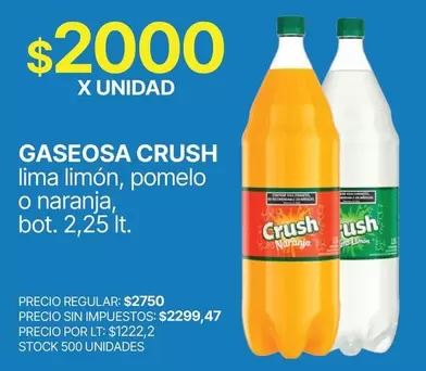 Crush - GASEOSA CRUSH