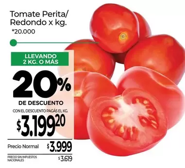 Redondo - Tomate Perita/ x kg.