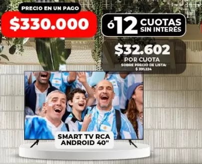 RCA - SMART TV ANDROID 40"