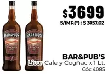 X$ - Licor Cafe y Cognac x1 Lt.