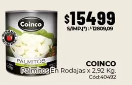 Coinco - Palmitos En Rodajas