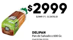 X$ - Pan de Salvado x 600 Gr.