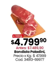 Paladini - Bondiola , Cod. 34913-69977
