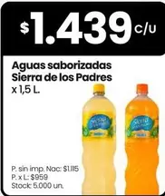Sierra de los Padres - Aguas saborizadas