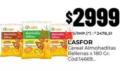 Lasfor - Cereal Almohaditas Rellenas x 180 Gr. Cód:14669