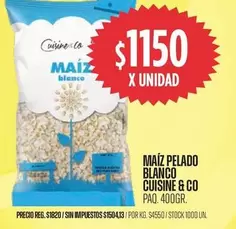 Cuisine - MAIZ BLANCO