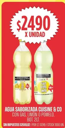 X$ - AGUA SABORIZADA SIN GAS