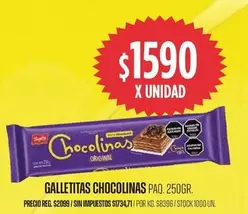 chocolinas - Galletitas Chocolinas