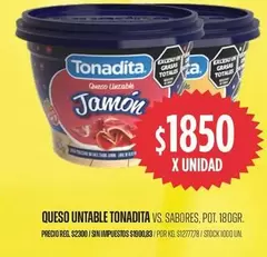 Tonadita - Queso Untable Jamón
