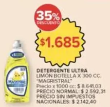 Magistral - DETERGENTE ULTRA LIMON BOTELLA