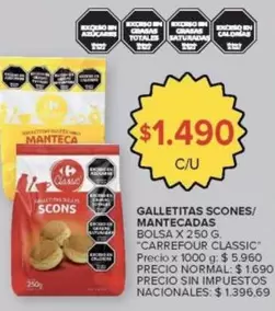 Carrefour - GALLETITAS SCONES/MANTECADAS