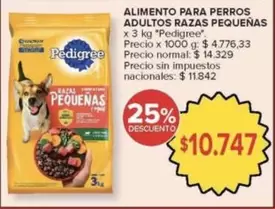 Pedigree - ALIMENTO PARA PERROS ADULTOS RAZAS PEQUEÑAS