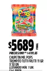 Pops - Chupetin Mr. Trompito Tutti Frutti