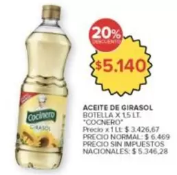 Cocinero - ACEITE DE GIRASOL