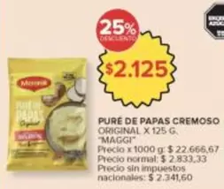 Maggi - PURÉ DE PAPAS CREMOSO ORIGINAL