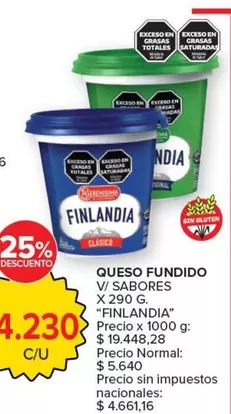 Finlandia - QUESO FUNDIDO