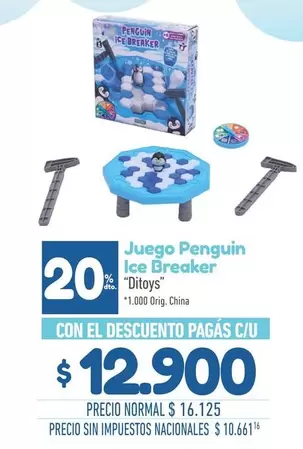 Ditoys - Juego Penguin Ice Breaker
