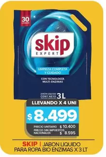 Skip - Jabon Liquido Para Roba Bio Enzimas