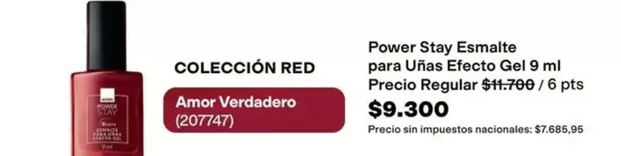 Amor - Power Stay Esmalte para Uñas Efecto Gel (207747)