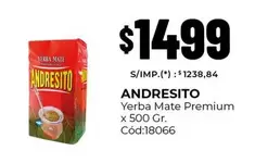 Andresito - Yerba Mate Premium x 500 Gr. Cód:18066