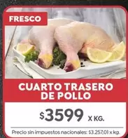 X$ - CUARTO TRASERO DE POLLO