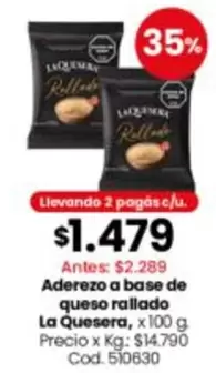 La Quesera - Aderezo a base de queso rallado