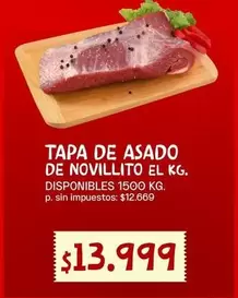 TAPA DE ASADO DE NOVILLITO