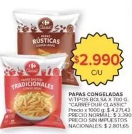 Class - Papas Congeladas