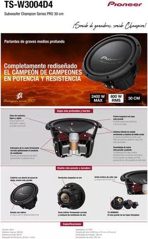Catálogo Pioneer en Lomas de Zamora | TS-w3004d4 | 2025-08-05T00:00:00.000Z - 2025-09-10T00:00:00.000Z