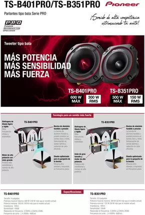 Catálogo Pioneer en Lomas de Zamora | TS-B401PRO-TS-B351PRO | 2025-08-05T00:00:00.000Z - 2025-09-10T00:00:00.000Z