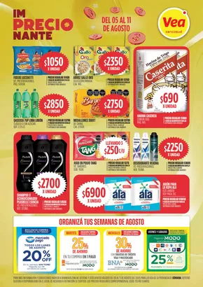 Catálogo Supermercados Vea en Córdoba | Oferta im-PRECIO-nante Córdoba | 2025-08-05T00:00:00.000Z - 2025-08-11T00:00:00.000Z
