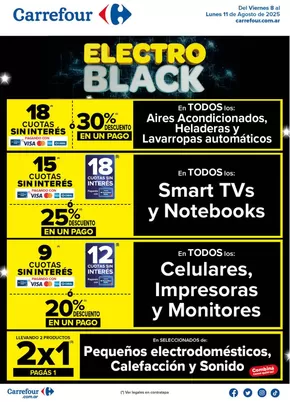 Catálogo Carrefour en Termas de Río Hondo | Electro Black | 08 al 11 Agosto | 2025-08-08T00:00:00.000Z - 2025-08-12T00:00:00.000Z