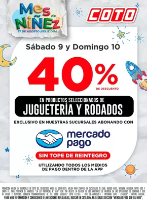 Catálogo Coto en Buenos Aires | Coto Afiche Web- Mercado Pago Jugueteria | 2025-08-09T00:00:00.000Z - 2025-08-10T00:00:00.000Z