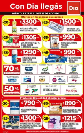 Catálogo Supermercados DIA en San Lorenzo (Salta) | Ofertas principales para todos los clientes | 2025-08-13T00:00:00.000Z - 2025-08-18T00:00:00.000Z