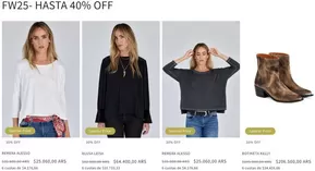 Hasta 40% off