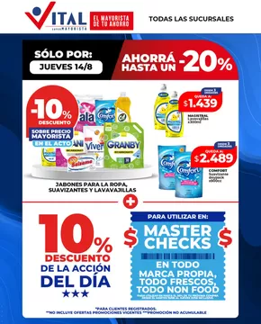 Catálogo Supermayorista Vital en Quilmes | SOLO POR | 2025-08-14T00:00:00.000Z - 2025-08-21T00:00:00.000Z
