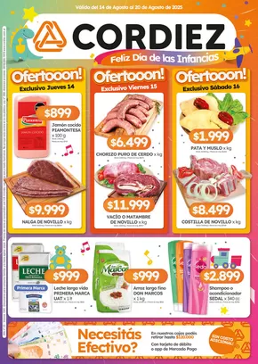 Catálogo Cordiez en Lomas de Zamora | Ofertas Cordiez | 2025-08-14T00:00:00.000Z - 2025-08-20T00:00:00.000Z
