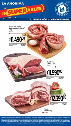 Catálogo La Anonima en Goya | Ofertas principales para todos los cazadores de gangas | 2025-08-14T00:00:00.000Z - 2025-08-20T00:00:00.000Z