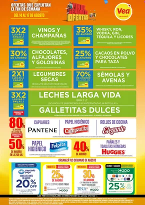 Catálogo Supermercados Vea | Ofertas principales para ahorradores | 2025-08-14T00:00:00.000Z - 2025-08-17T00:00:00.000Z