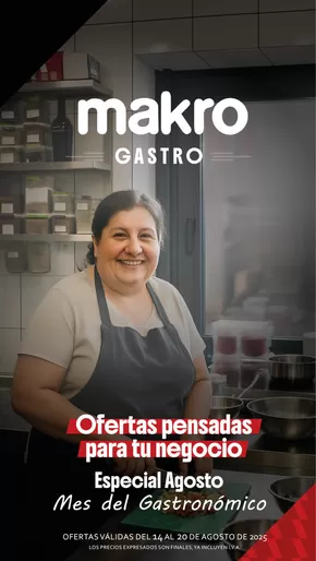 Catálogo Makro en San Juan (San Juan) | Ofertas Gastronómicas | 2025-08-14T00:00:00.000Z - 2025-08-20T00:00:00.000Z