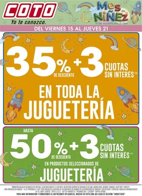 Catálogo Coto en Recoleta | Coto Afiche Web Jugueteria | 2025-08-15T00:00:00.000Z - 2025-08-21T00:00:00.000Z