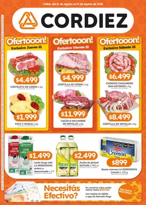 Catálogo Cordiez en Lomas de Zamora | Ofertas Cordiez | 2025-08-21T00:00:00.000Z - 2025-08-27T00:00:00.000Z