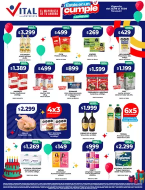Catálogo Supermayorista Vital en Pilar (Buenos Aires) | Gangas y ofertas actuales | 2025-08-25T00:00:00.000Z - 2025-08-31T00:00:00.000Z