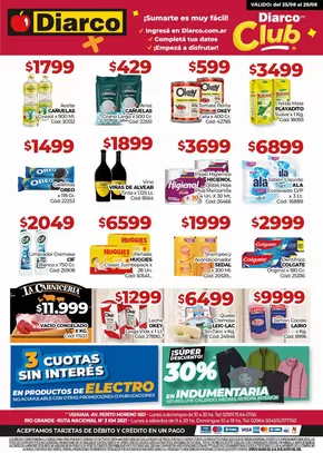 Catálogo Diarco | Diarco Ofertas Tdf | 2025-08-25T00:00:00.000Z - 2025-08-29T00:00:00.000Z