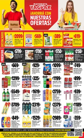 Catálogo Supermercados Yaguar en Mendoza | Grandes descuentos en productos seleccionados | 2025-08-25T00:00:00.000Z - 2025-08-30T00:00:00.000Z