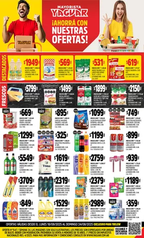 Catálogo Supermercados Yaguar en Mendoza | Ahorra ahora con nuestras ofertas | 2025-08-25T00:00:00.000Z - 2025-08-30T00:00:00.000Z