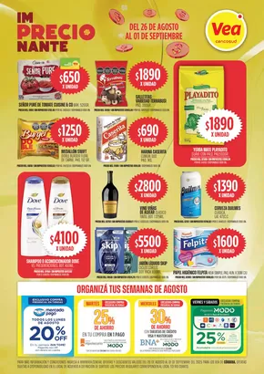 Catálogo Supermercados Vea en Salta | Oferta imPRECIOnante | 2025-08-26T00:00:00.000Z - 2025-09-01T00:00:00.000Z