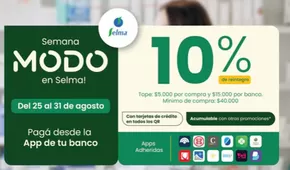 Catálogo Farmacia Selma en Paraná | 10% off | 2025-08-26T00:00:00.000Z - 2025-08-31T00:00:00.000Z