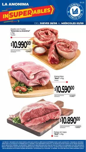 Catálogo La Anonima en Yacimiento Río Turbio | Ofertas exclusivas para nuestros clientes | 2025-08-28T00:00:00.000Z - 2025-09-03T00:00:00.000Z