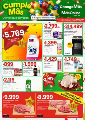 Catálogo HiperChangomas en San Martín | Cumple Mas | 2025-08-29T00:00:00.000Z - 2025-09-01T00:00:00.000Z
